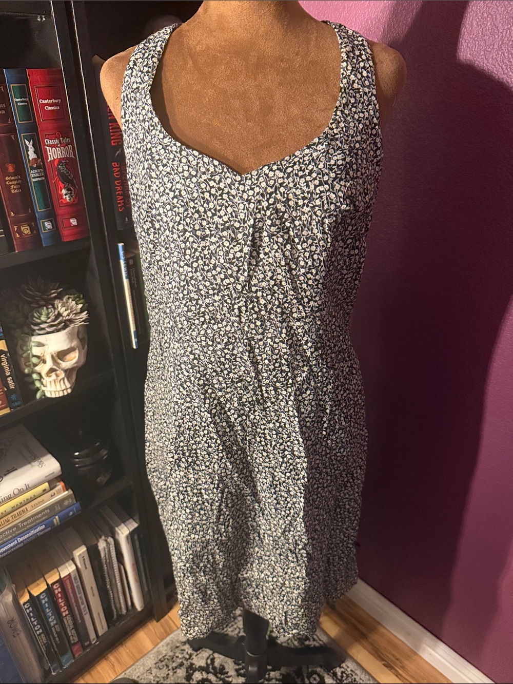 Vtg CDC cross back dress.